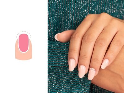 unghie color naturale tonde